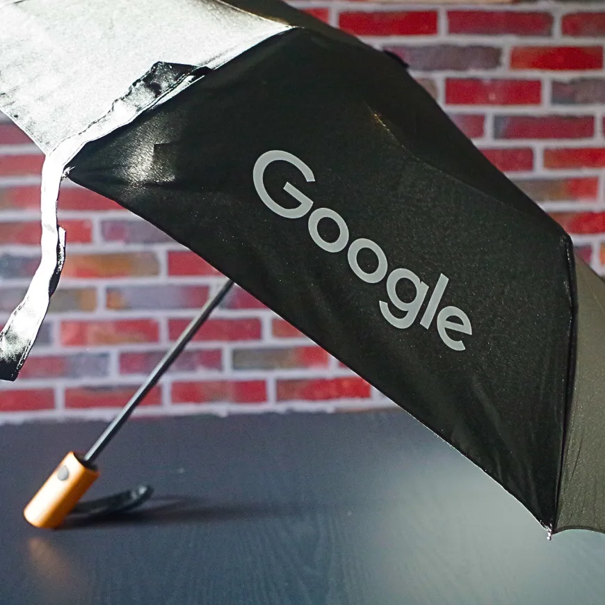 Parapluie réalisé pour un événement Google.